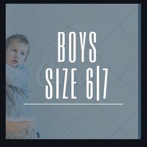 Boys Size 6 and 7 clothes listed here